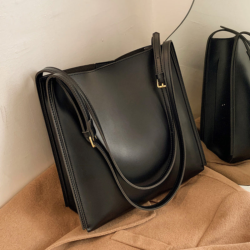 Vegane Leder-Shopper-Tasche Leicht und Strukturiert