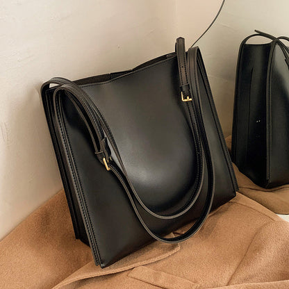 Vegane Leder-Shopper-Tasche Leicht und Strukturiert