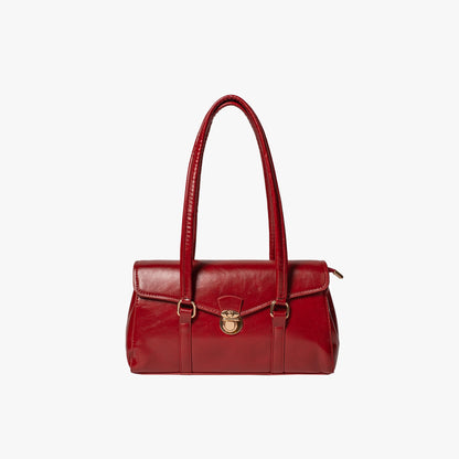 Vegane Leder Vintage Schultertasche