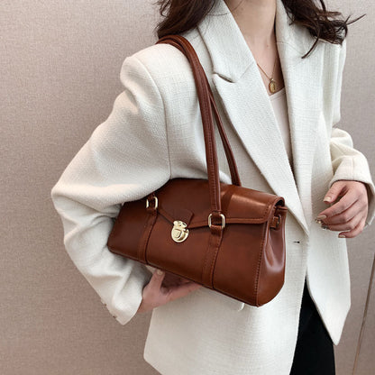 Vegane Leder Vintage Schultertasche