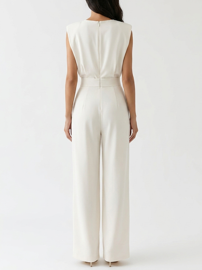 Jumpsuit für Damen mit weichem Griff und Gürtel