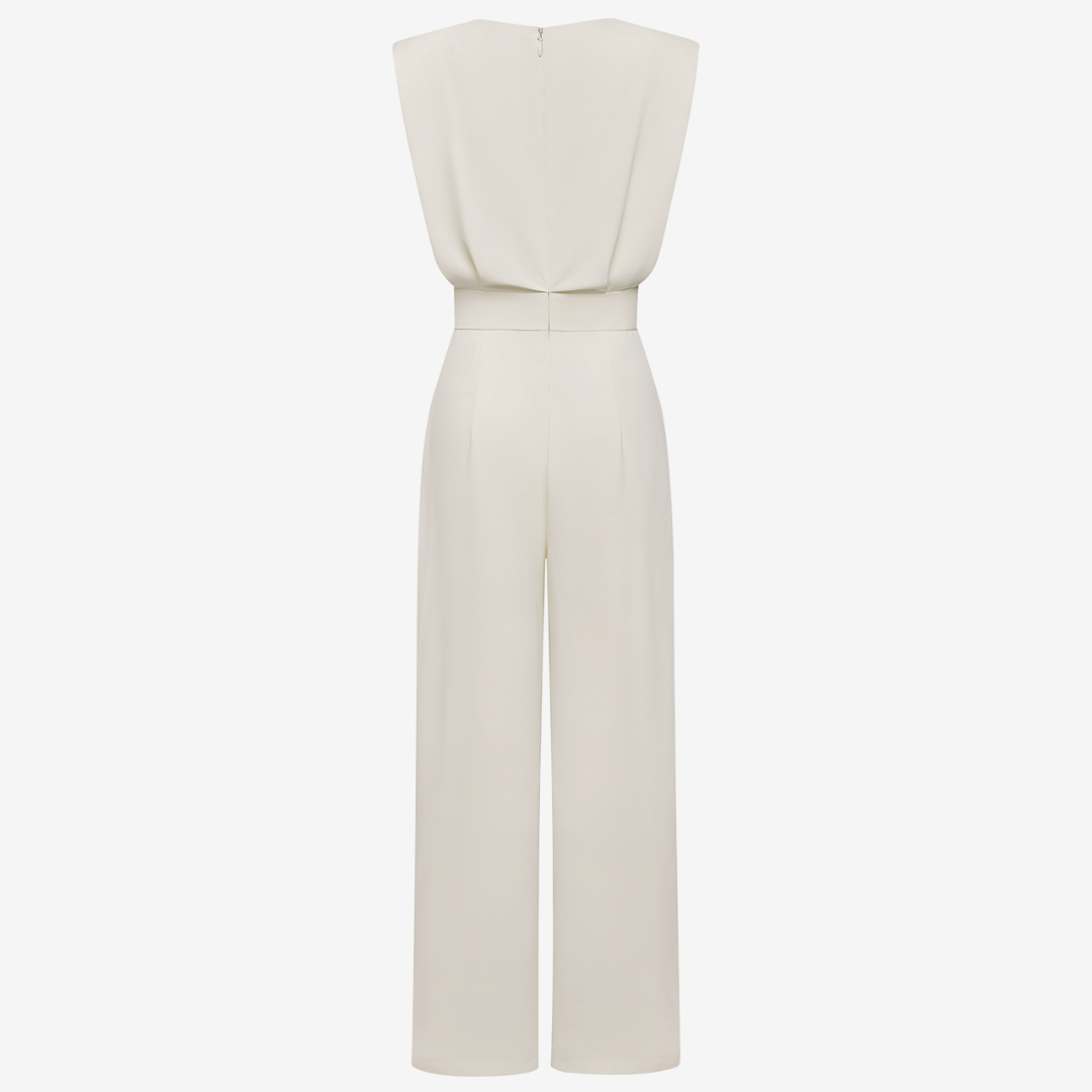 Jumpsuit für Damen mit weichem Griff und Gürtel