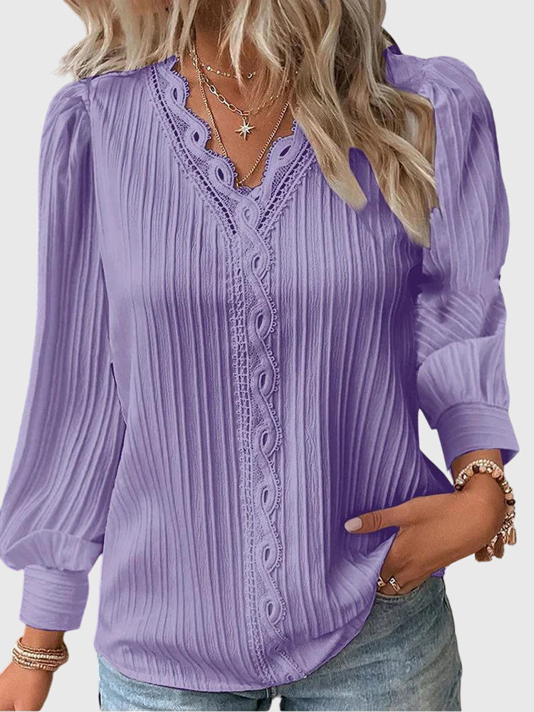 Elegante Damenpulloverbluse