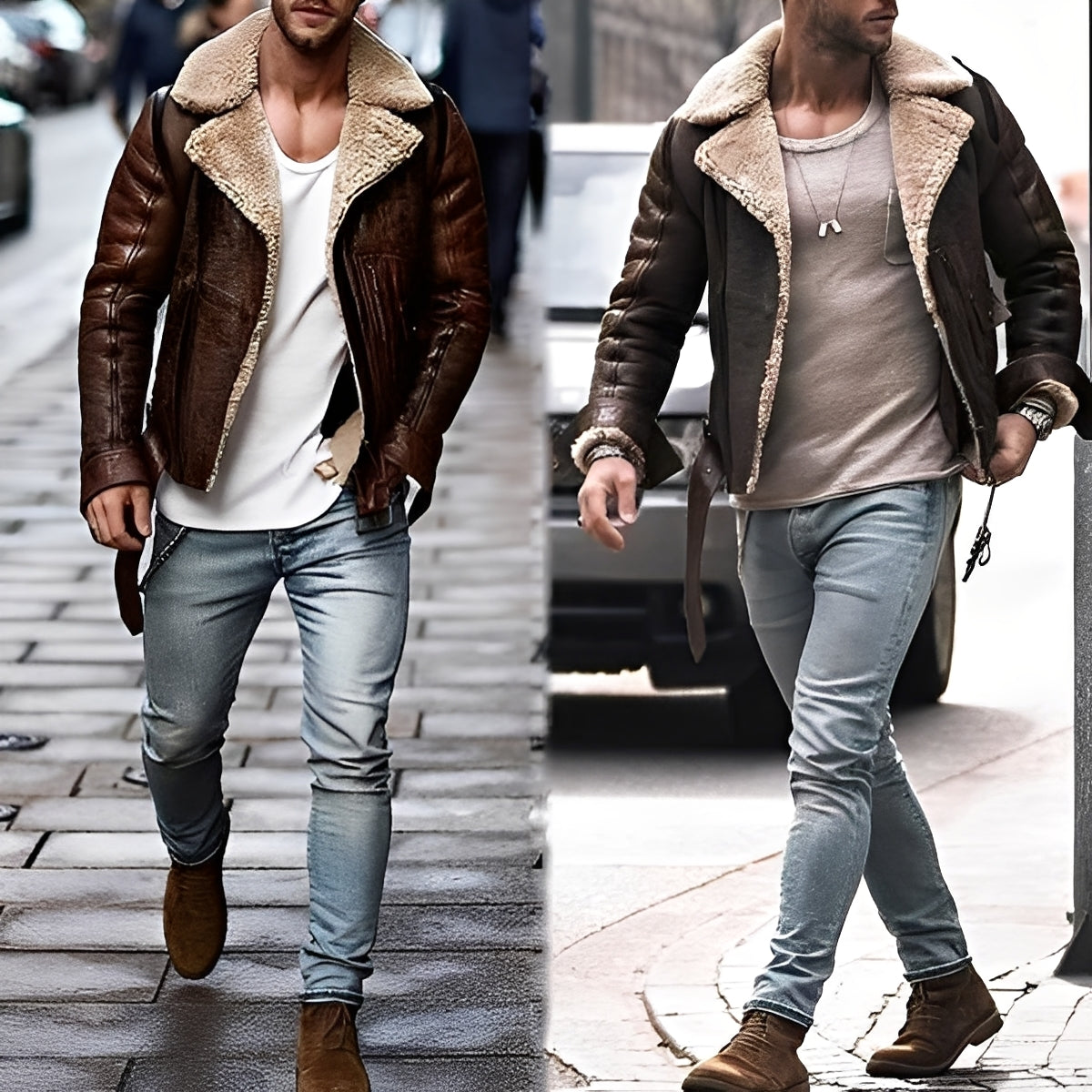 Elegante warme Winterjacke für Herren