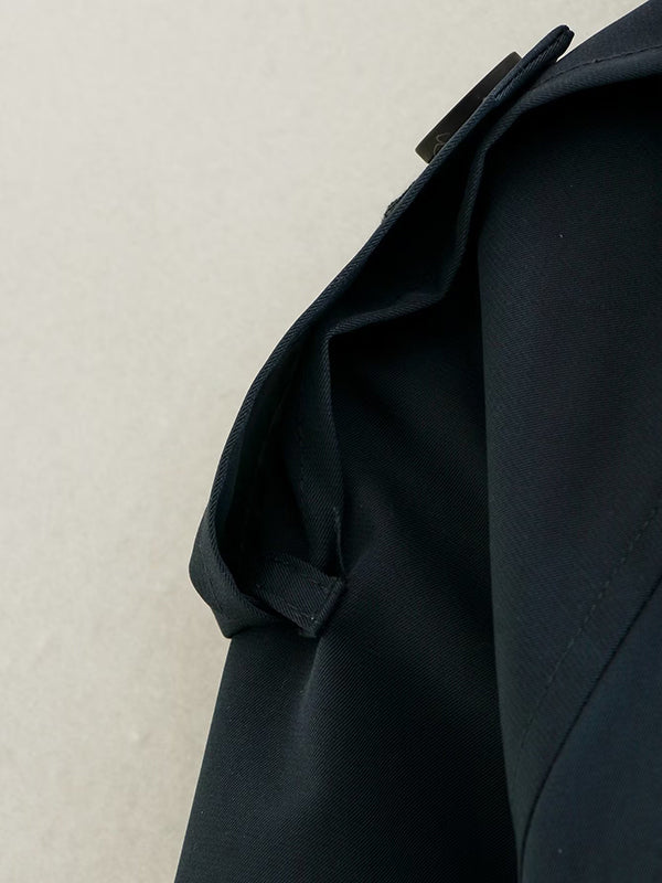 Damen Trenchjacke Kurz Mit Reverskragen
