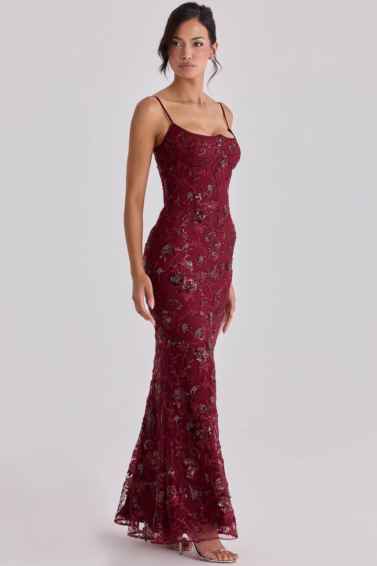Gestricktes Maxikleid mit langen Ärmeln für Damen