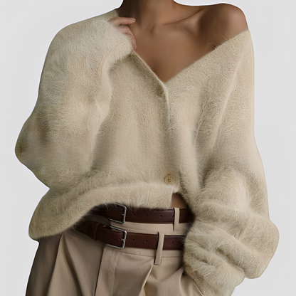 Weicher übergroßer Kaschmirpullover für Damen