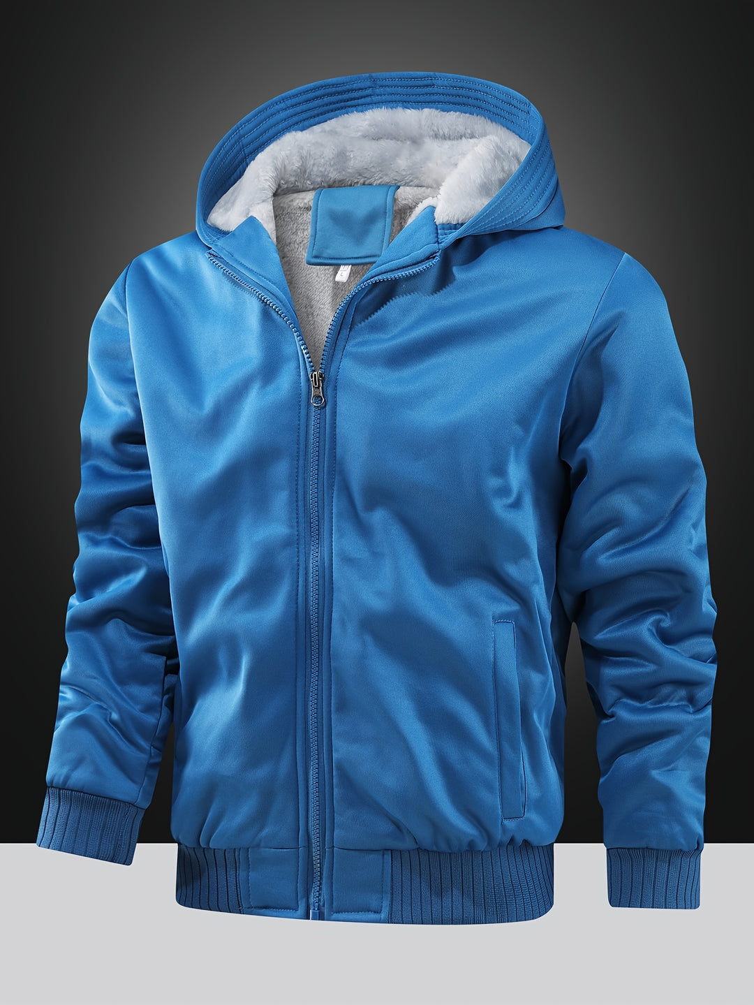 Warmer Sherpa-Hoodie mit Reißverschluss für Herren