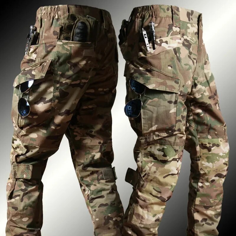 Herren Taktik Set Mit Combat Longsleeve Und Cargo Hose