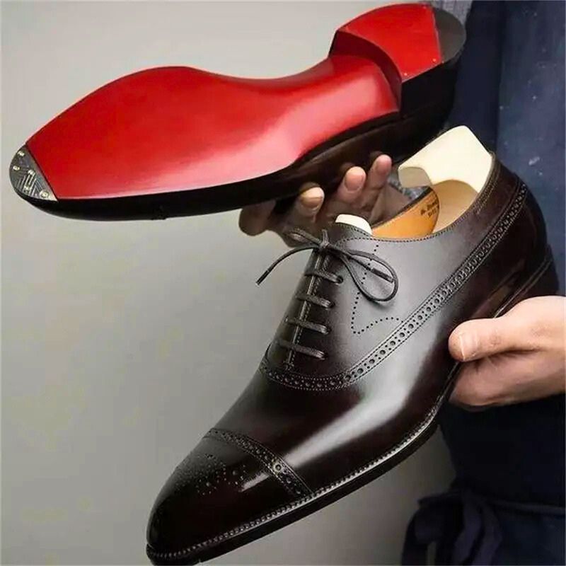 Herren Oxford Brogue Schuhe Für Hochzeit Und Feste