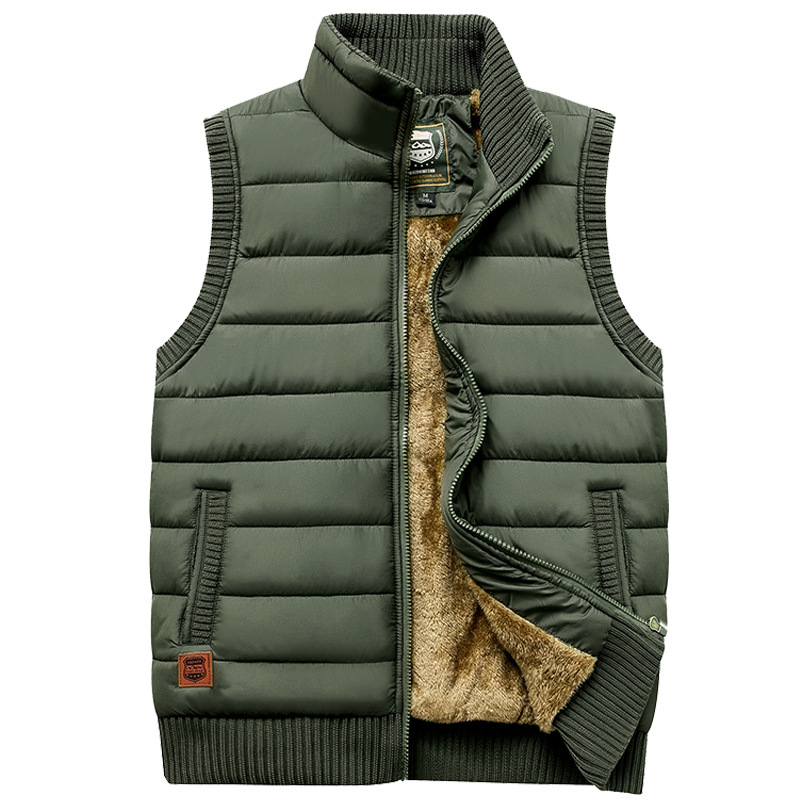 Herren Fleece Bodywarmer Mit Stehkragen