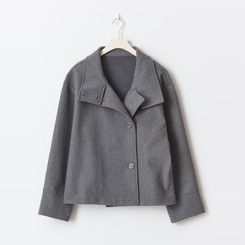 Damen Kurzmantel Mit Doppelreiher Design