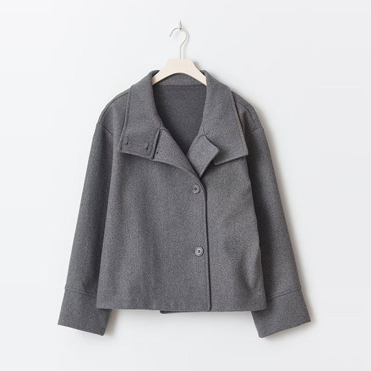 Damen Kurzmantel Mit Doppelreiher Design