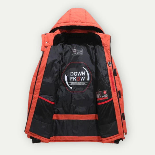 Herren Daunenjacke Mit Klassischem Schnitt Für Winter