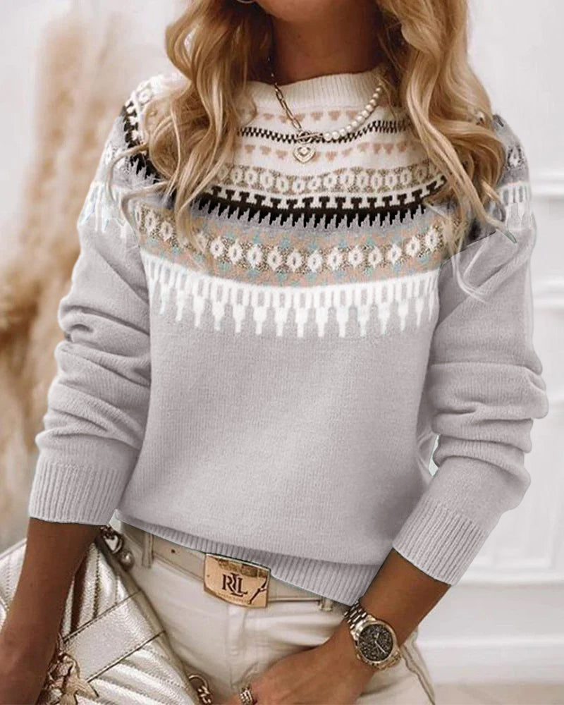Damen Strickpullover Mit Klassischem Schnitt