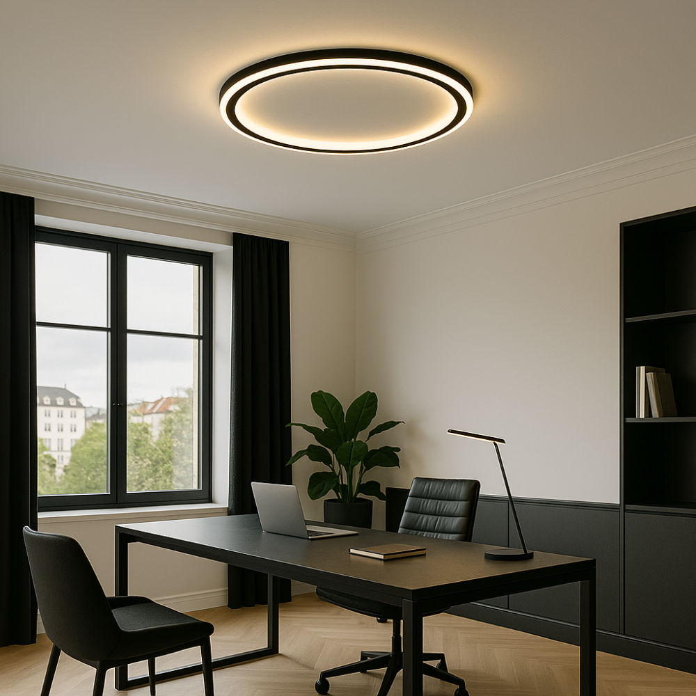 Skandinavische LED-Deckenlampe – Dimmbar & modern für Wohn-, Ess- & Eingangsbereich