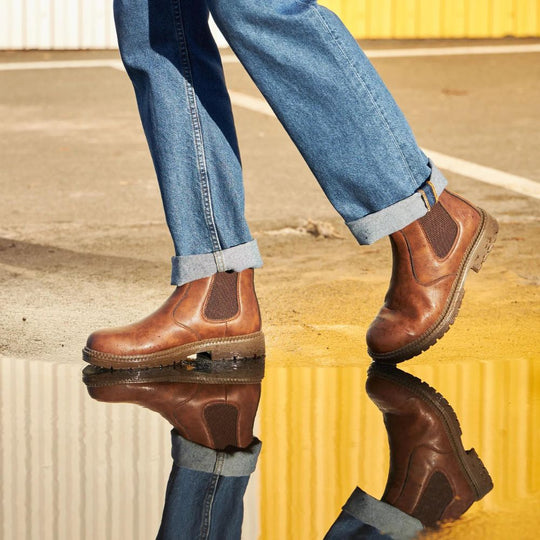 Herren Sicherheitsstiefel Mit Stahlkappe Und Klassischem Design