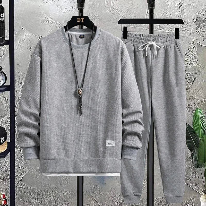 Herren Strick Lounge Set Mit Lockerer Passform