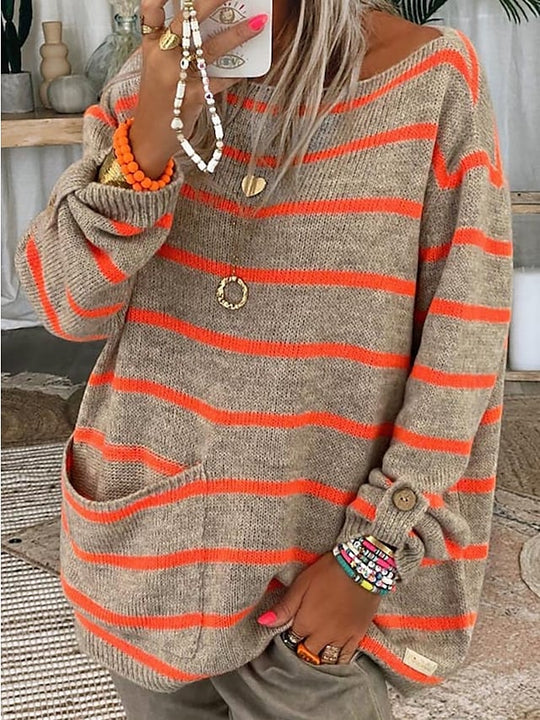 Damen Oversized Pullover Für Den Herbst