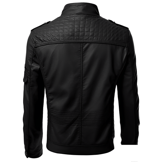 Herren Motorrad Lederjacke Mit Robustem Design