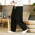 Herren Cordhose Mit Weitem Bein Und Kordelzug
