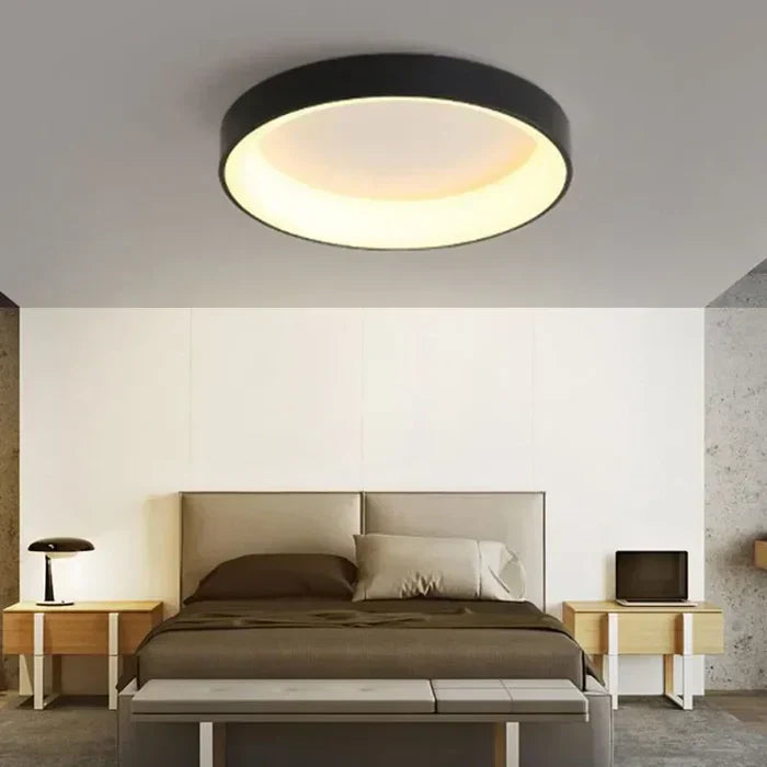 Runde LED-Deckenlampe – Skandinavisches Design & warmweißes Licht