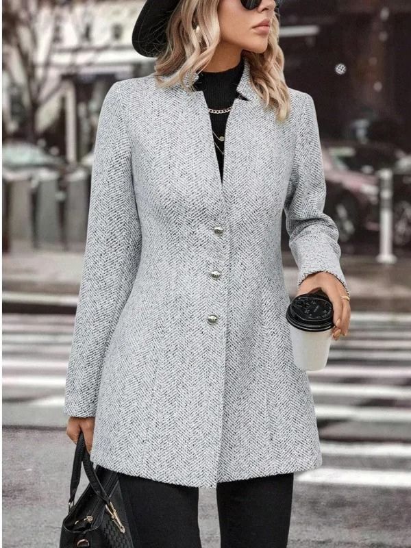Damen Langärmeliger Trenchcoat – Stilvoll & Zeitlos