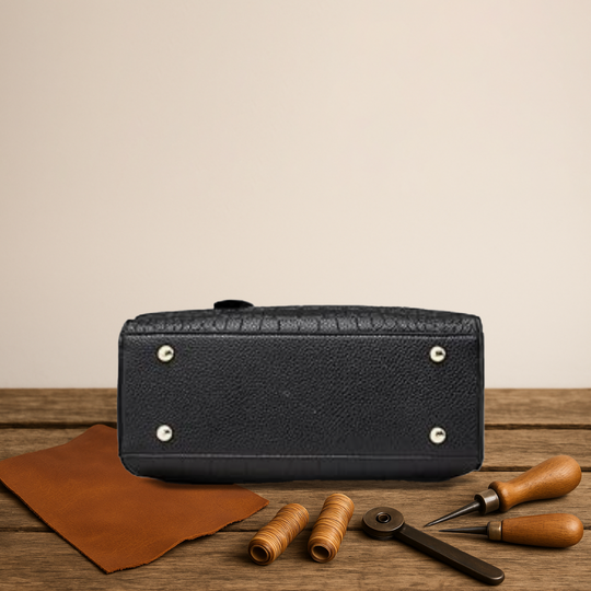 Elegante Krokodilleder-Optik Handtasche für Damen