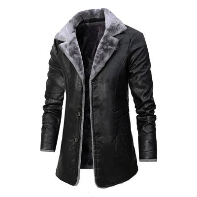 Herren Winterjacke Mit Sherpa Futter
