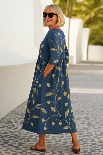 Legeres Midikleid für Damen - Mühelos Elegante Alltagskleidung