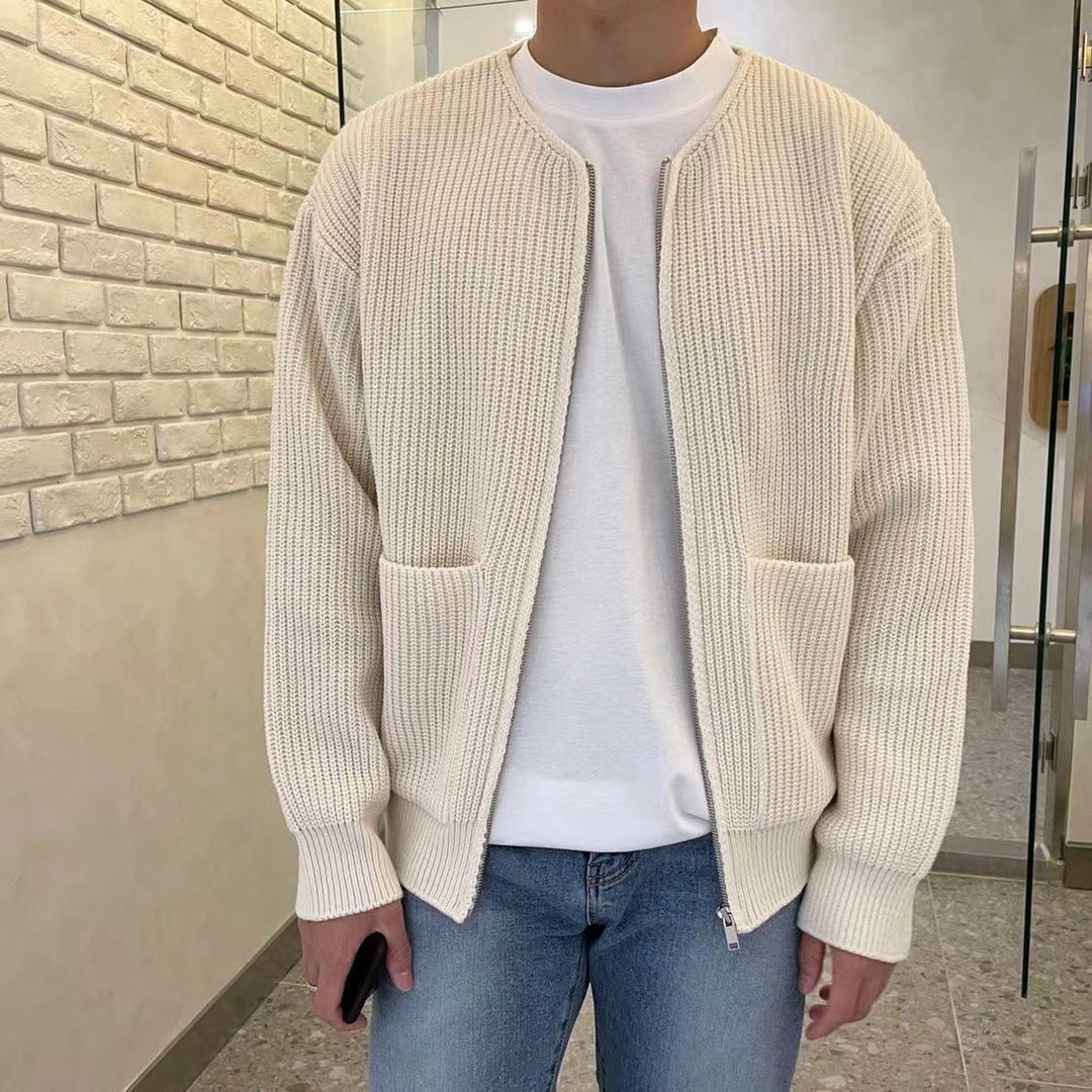 Herren Strickjacke Mit Modernem Schnitt Und Vielseitigem Design