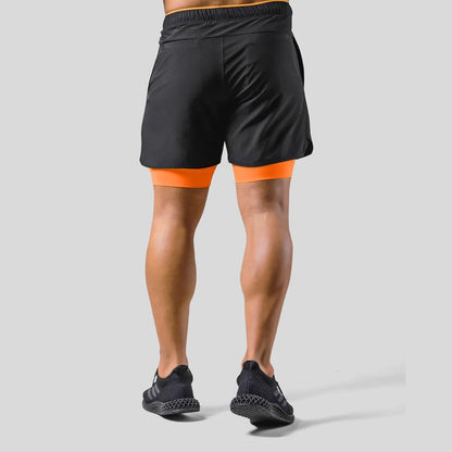 Herren-Trainingshose mit integrierten Kompressionsshorts