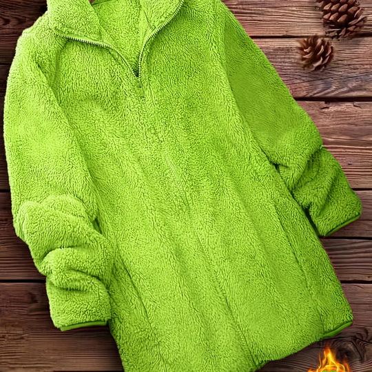 Gefütterte Winterjacke mit Reißverschluss für Damen