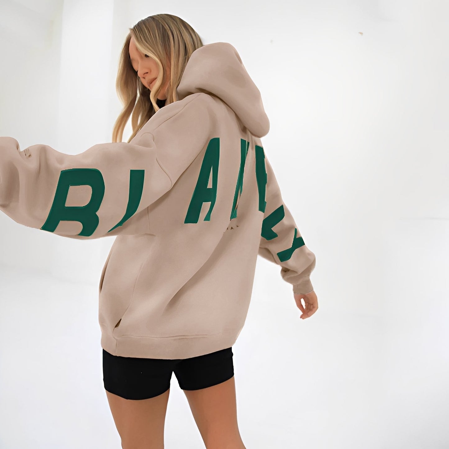 Damen Warmer Hoodie mit Trendigem Grafikdruck