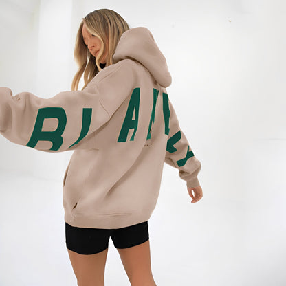 Damen Warmer Hoodie mit Trendigem Grafikdruck