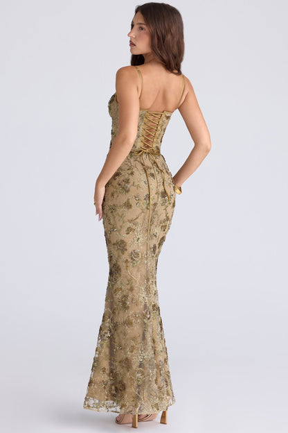 Gestricktes Maxikleid mit langen Ärmeln für Damen