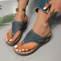 Damen Keilabsatz Sandalen Bequeme Sommerschuhe