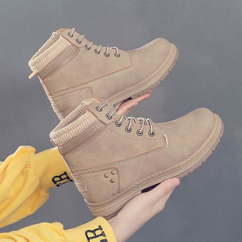 Damen Stiefel Mit Sneaker Design Und Plüschfutter