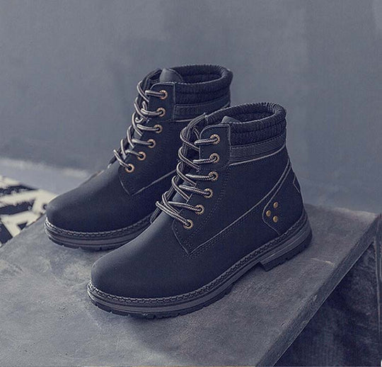 Damen Stiefel Mit Sneaker Design Und Plüschfutter