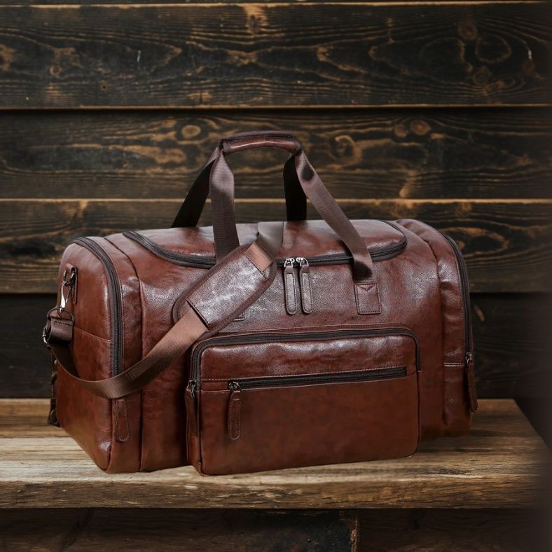 Großvolumige Duffel Reisetasche mit Schultergurt für Herren