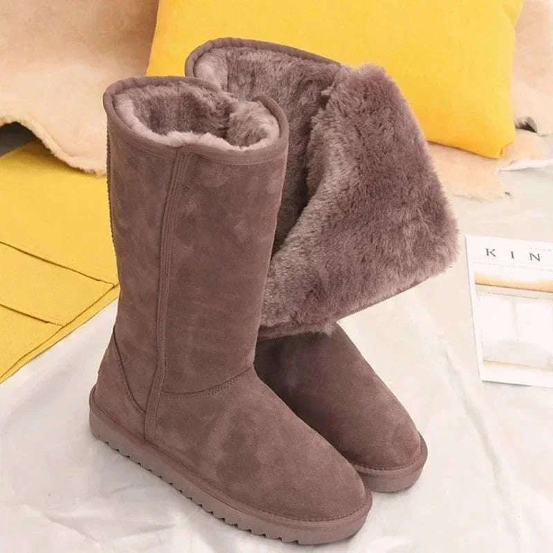 Winter Plüsch-Schneestiefel mit seitlichem Reißverschluss