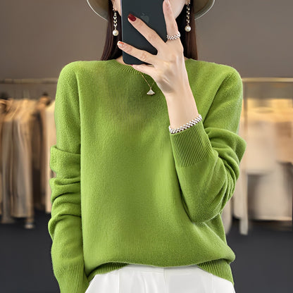 Eleganter Damenpullover aus Kaschmir, weicher Strickpullover