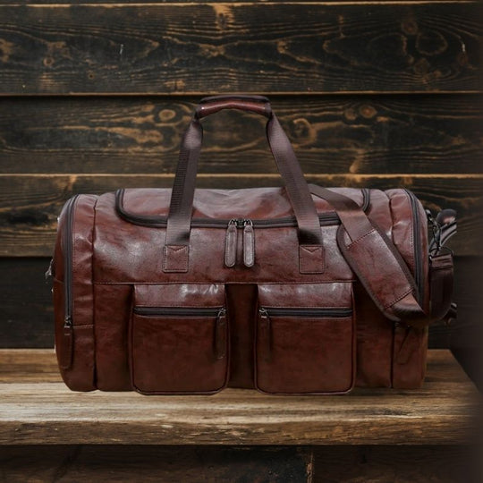 Großvolumige Duffel Reisetasche mit Schultergurt für Herren