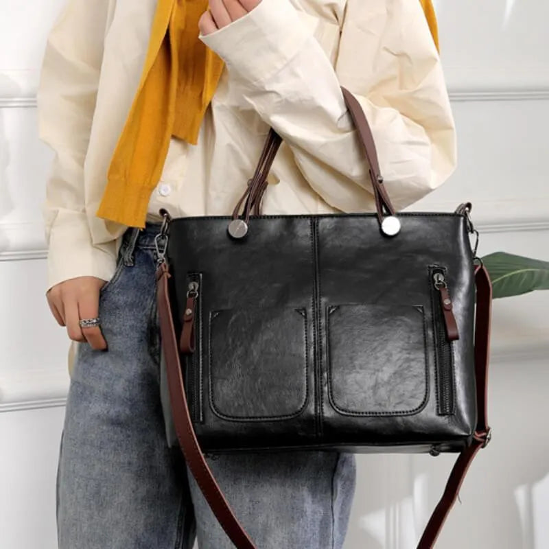 Stylische Mehrtaschen-Handtasche für Damen