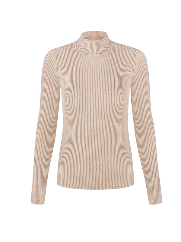 Damen Rollkragenpullover Mit Figurbetontem Schnitt