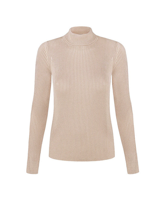 Damen Rollkragenpullover Mit Figurbetontem Schnitt