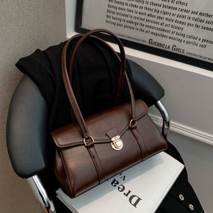 Vegane Leder Vintage Schultertasche