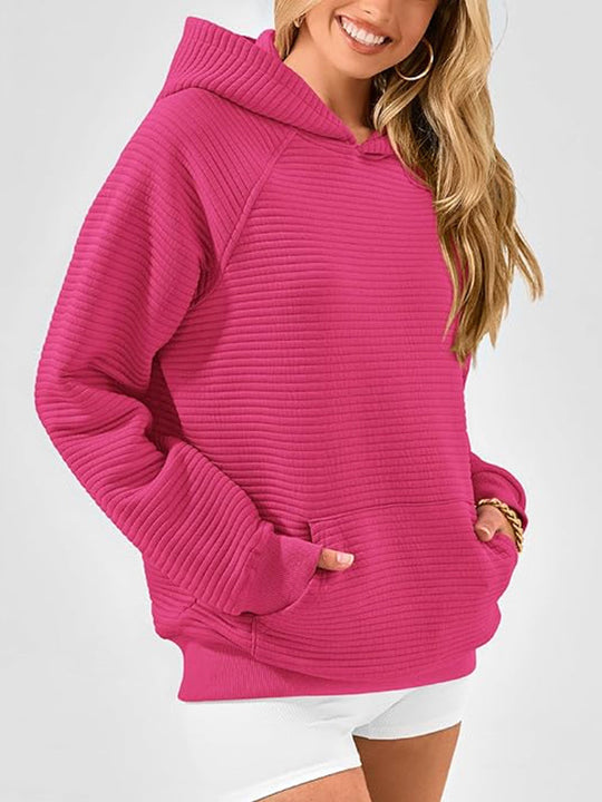 Damen Hoodie Mit Kapuze Und Kängurutasche