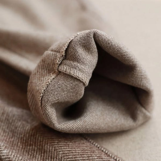 Herren Herringbone Stoffhose