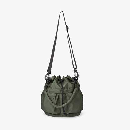 Nylon Kordelzug-Beuteltasche mit abnehmbarem Griff und Schultergurt